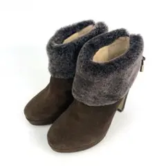 使用1回 ✨極美品✨ Max Mara ボア ムートン スエード ショートブーツ