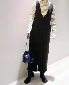 LEPSIM 2WAYネックジャンスカ　ブラック