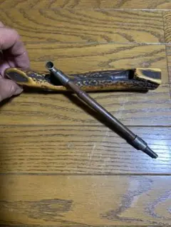 骨董品 煙管 煙管入れ 純銀