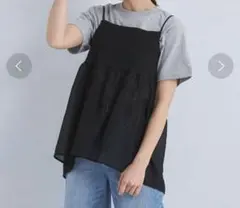 green label relaxingシアーポコポコキャミソール