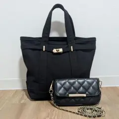 23区　キャンバス　トートバッグ　ハンドバッグ　帆布トート　ゴールド金具