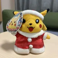 レトロ　ポケモンセンターオリジナル ぬいぐるみ クリスマス ピカチュウ　ダグ付き