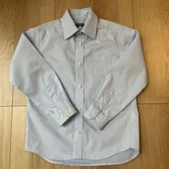 HUSHUSH 水色 ストライプ 長袖シャツ 130　ワイシャツ
