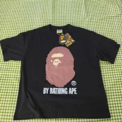 BAPE 黒Tシャツ Sサイズ 猿ロゴ入り A BATHING APE ブラック