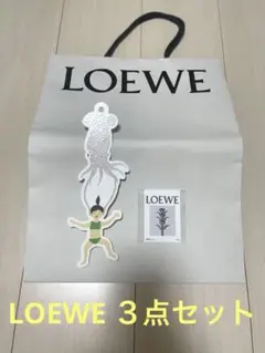 LOEWE ブランドショップ紙袋＆キャラクター型タグ＆タグカード３点セット