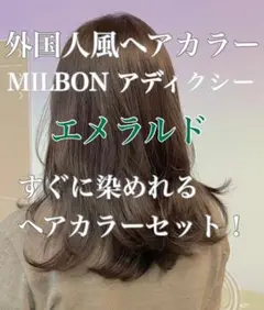 アディクシー ヘアカラー 外国人風カラー おしゃれ染め グリーン マット カーキ