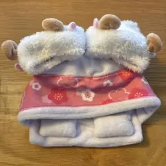 もちもちマスコット　着ぐるみ　ひつじ・おふとんセット