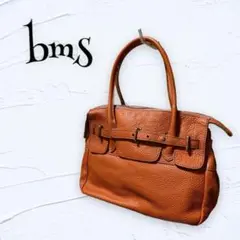 【bms】ハンドバッグ レザー オレンジ シンプル