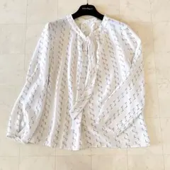68INDIVI ✨インディヴィ ボウタイブラウス Lサイズ