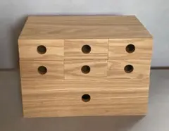 無印良品 木製小物収納1段と2x3段の2個セット