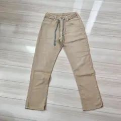 EDWIN JERSEYS ソフトデニムパンツ　ストレッチ　綿混　麻　S
