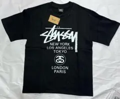 即日発送 Stüssy 黒 Tシャツ 都市名プリント⭐️サイズS⭐️