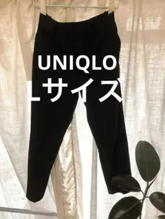 UNIQLO 夏の黒スラックス ウエストゴム