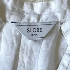【美品23s 】スローブイエナ リネンスキッパーカラーバックタックブラウスF