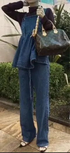 ameri デニムセットアップ