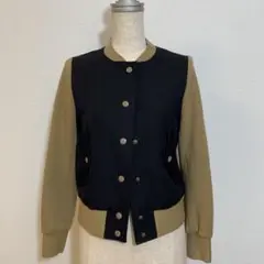 【極美品】FRAY I.D バイカラー ウール スタジャン 日本製