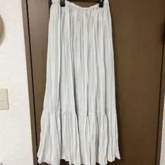 アメリカンホリック　ロングフレアスカート　ホワイト