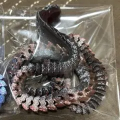 3D メタリックスネークフィギュア コブラ ブラック