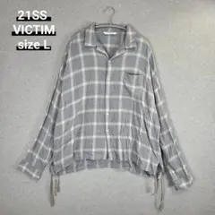 21SS VICTIM BIG RAYON CHECK SHIRTS