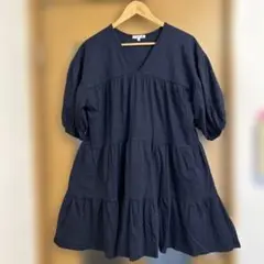 SUNDRY ネイビー Vネック チュニック サイズ2