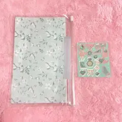キャラ福くじ コアデ トワルドジュイ柄 ビジュー アクリルパーツ グリーン