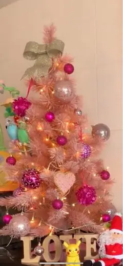 Francfranc クリスマスツリー　ピンク　90cm