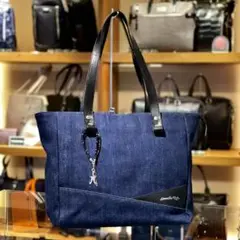 最終価格！！キングズ KINGZ バイカラーデニムトート