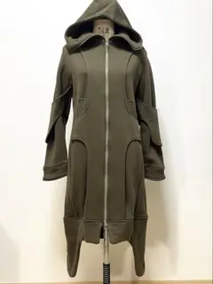 ロングデザインパーカー