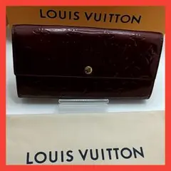 【良品】ルイヴィトン モノグラム ヴェルニ ポルトフォイユ サラ 二つ折り財布