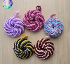 くるくるふっくら❣️アクリルたわし