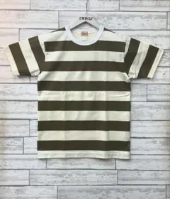 ホワイツビル　ボーダーTシャツ　　オリーブ