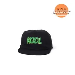 90s 台湾製 美品 KOOL ビンテージ ナイロン キャップ タバコ 刺繍 黒