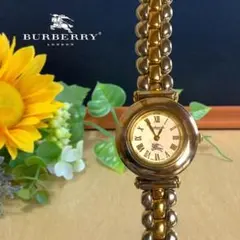 【美品】Burberry コンビ 腕時計 レディース バーバリー 9100L