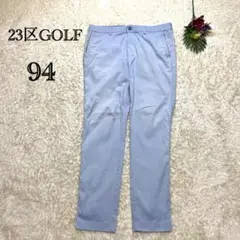 23区ゴルフ　ゴルフウェア　パンツ　ワッペン　ブルー　大きいサイズ　94