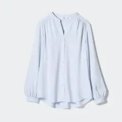UNIQLO レーヨンギャザーブラウス
