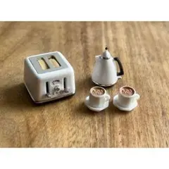 ミニチュア トースターとコーヒーセット