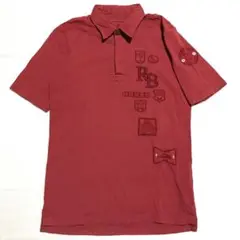 PLAG テットオム グランジ ポロシャツ 5(M) エンジ 半袖 Tシャツ