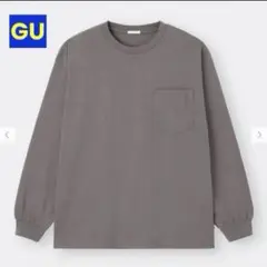 【GU】ヘビーウェイトビッグT(長袖) MENS