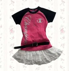 Champion ❤︎y2k グランジ　ピチt マクブリング　ラメ