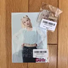 鶴屋美咲Girls2×bisラッフルくじフォトカードとアクリルヘアクリップセット