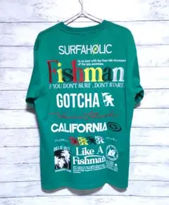 未使用 GOTCHA ガッチャ 刺繍ドライプレミアム　フィッシュマンTシャツ