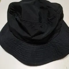 黒 バケットハット ナイロン ポリエステル