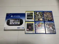 PS Vita ブラック 本体 + ゲーム6本セット