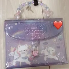 最安値❣️ナイトミャウ　カギ付きバッグ　シールバインダー　シール帳④