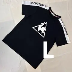 le coq sportif｜ブラック半袖Tシャツ｜ロゴ｜練習着｜春夏｜スポーツ