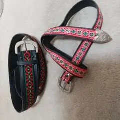 刺繍入りベルト
