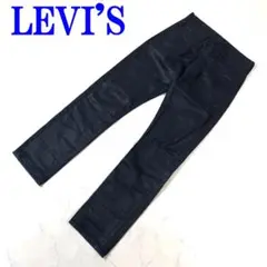 リーバイス513 黒デニム ジーンズ 光沢感有 W28L32 C3726