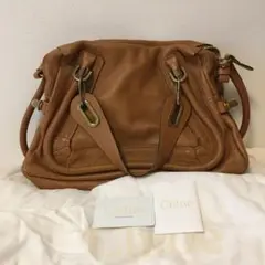 未使用品!Chloe パラティ キャメル