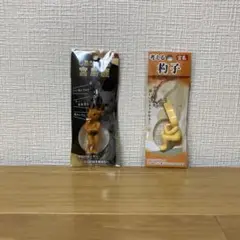 新品未使用 しあがってる宮島鹿 考える杓子 ご当地 ストラップ 2個セット