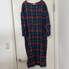 yuni チェックワンピース